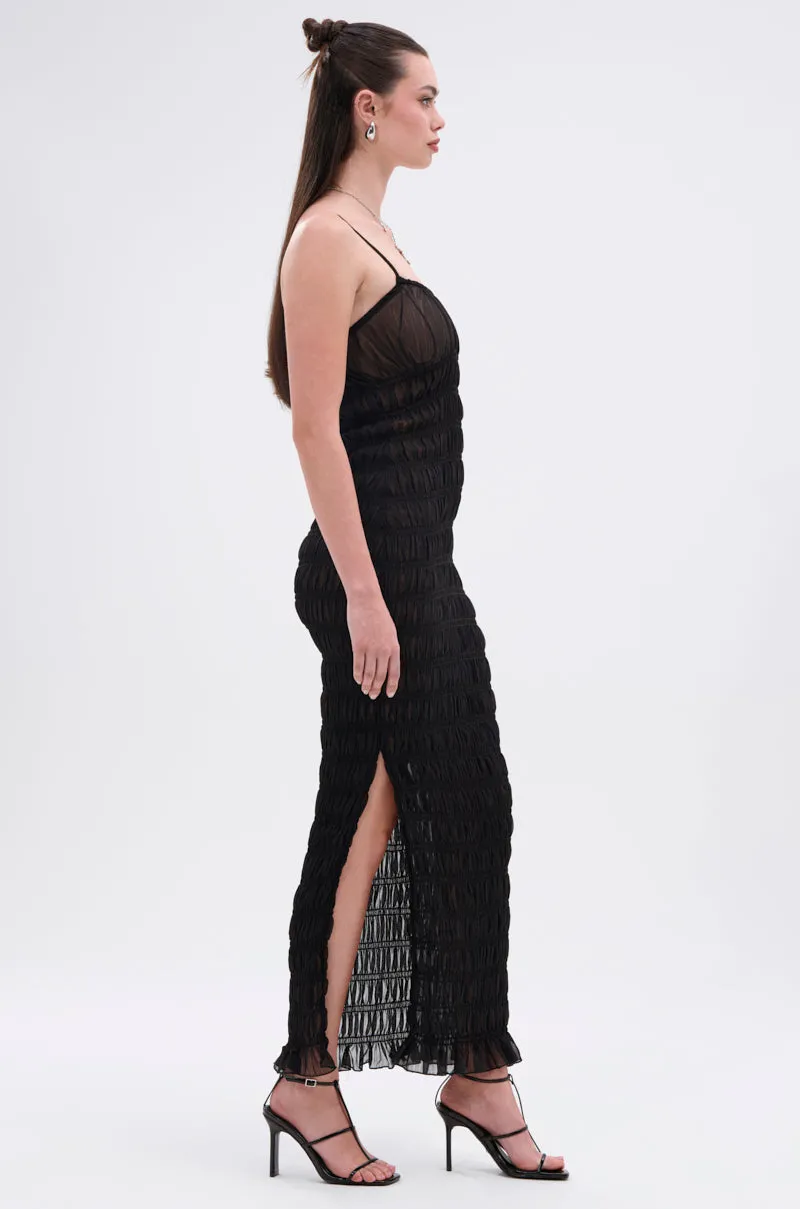 ON A BEACH OR A NIGHT OUT MESH MAXI DRESS sold by AKIRA product image thumbnail 4