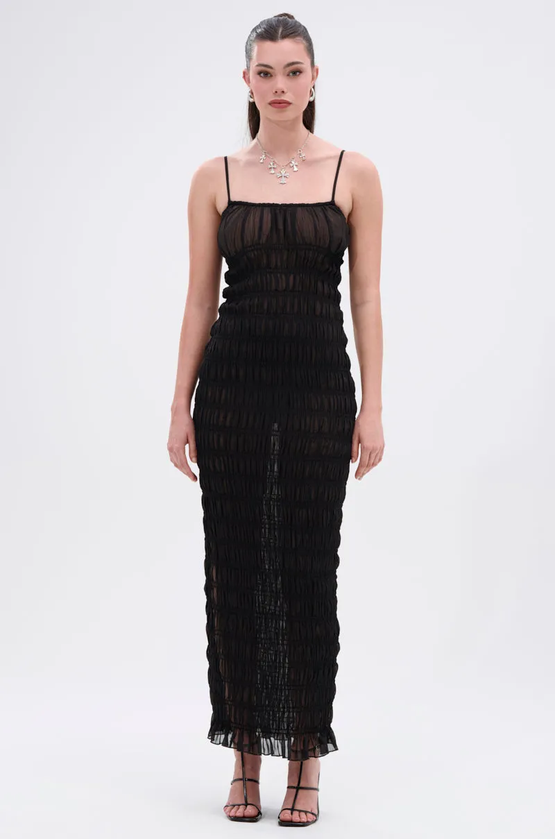 ON A BEACH OR A NIGHT OUT MESH MAXI DRESS sold by AKIRA product image thumbnail 3