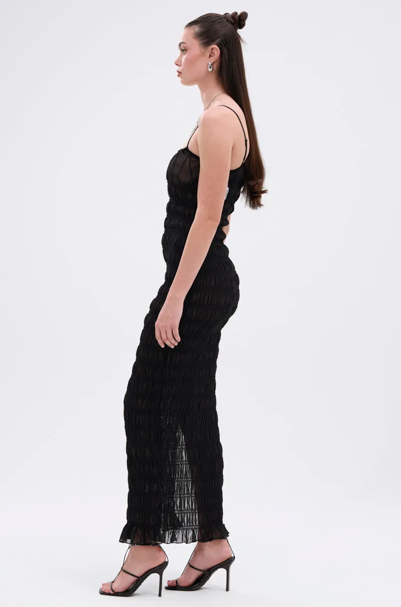 ON A BEACH OR A NIGHT OUT MESH MAXI DRESS sold by AKIRA product image thumbnail 5