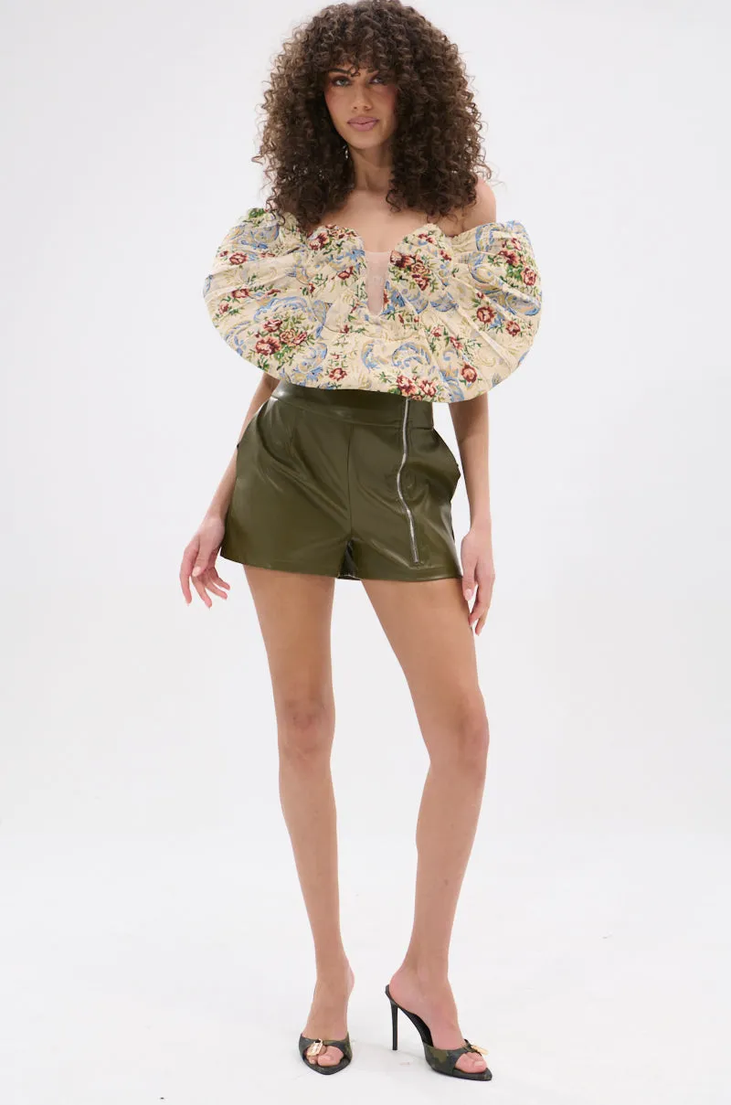 LOOK THIS WAY JACQUARD BLOUSE sold by AKIRA product image thumbnail 5