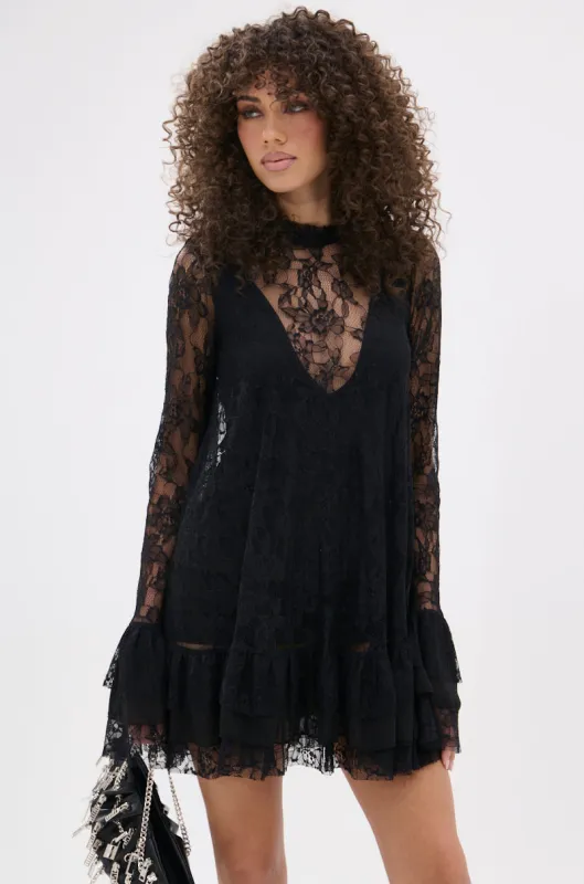 NEED YOU TONIGHT LACE MINI DRESS sold by AKIRA