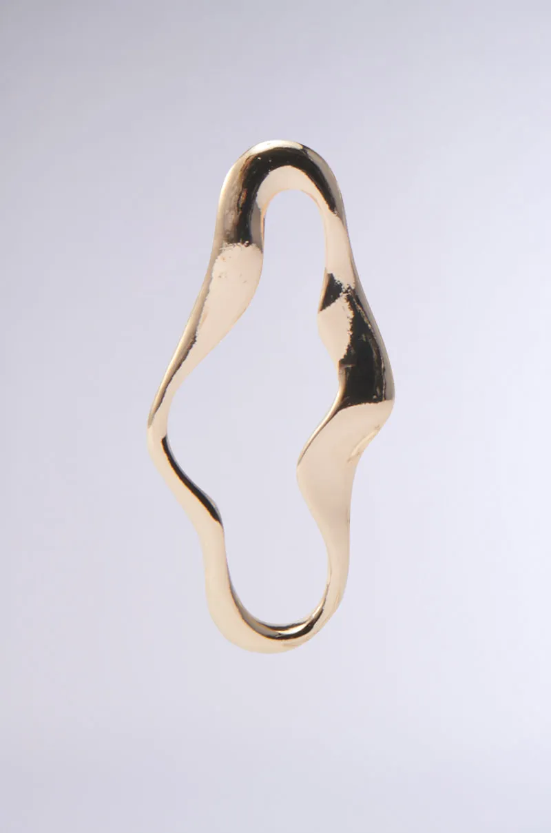 OUTTA SHAPE GOLD EARRING sold by AKIRA product image thumbnail 4