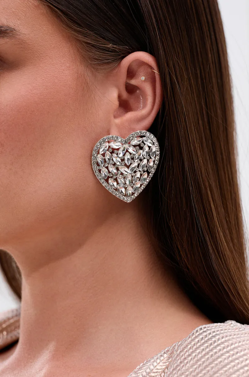 ALL MY HEART EARRING IN SILVER sold by AKIRA product image thumbnail 2