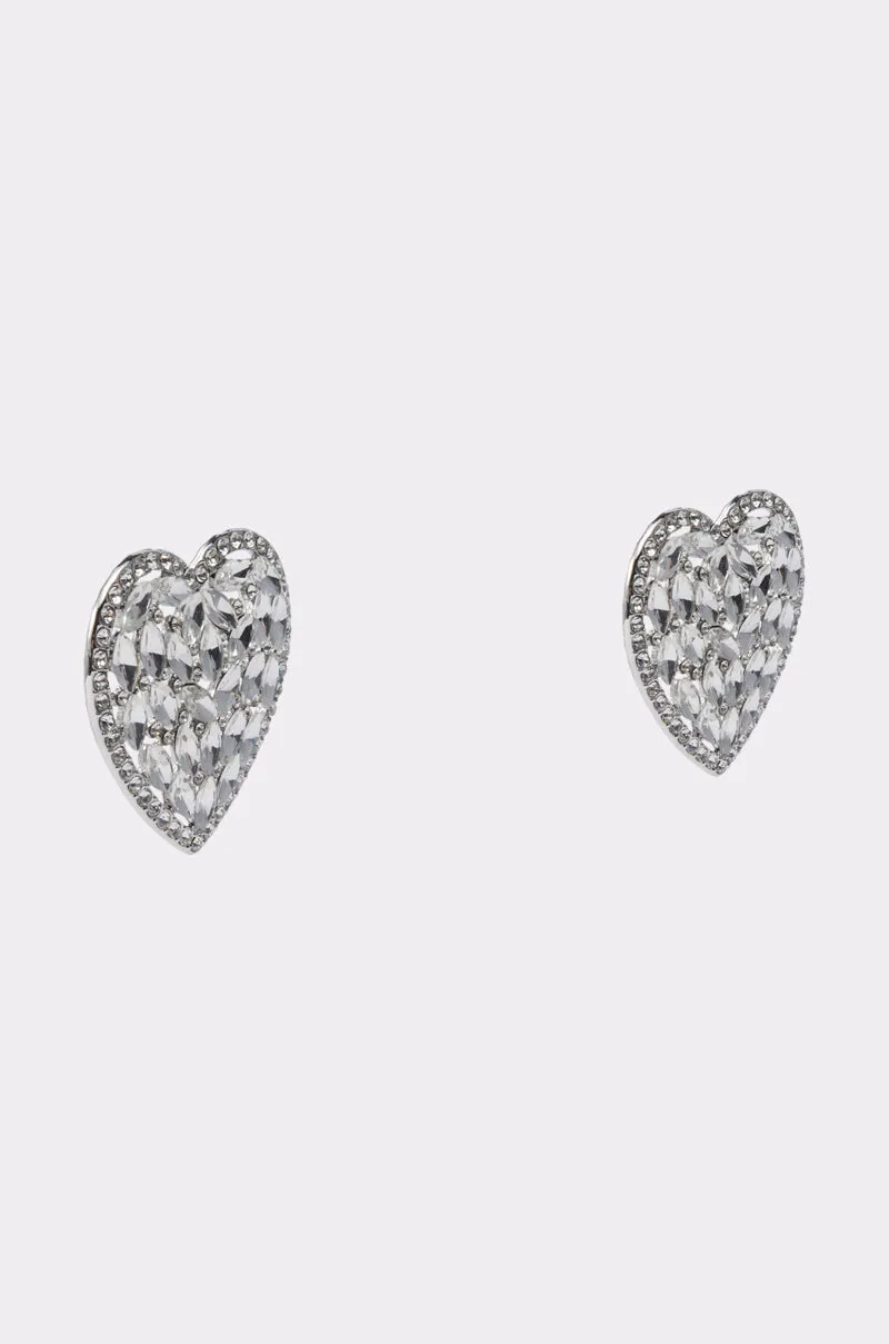 ALL MY HEART EARRING IN SILVER sold by AKIRA product image thumbnail 3