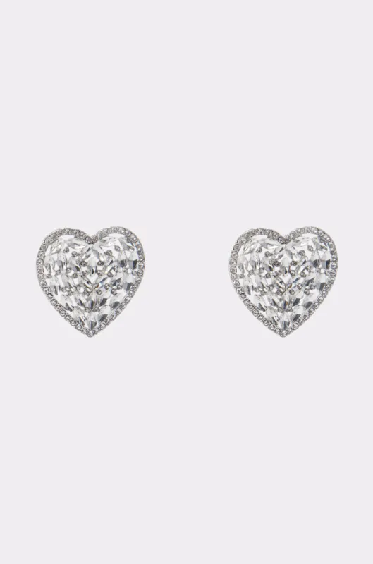 ALL MY HEART EARRING IN SILVER sold by AKIRA