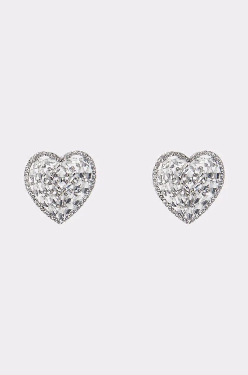 ALL MY HEART EARRING IN SILVER sold by AKIRA