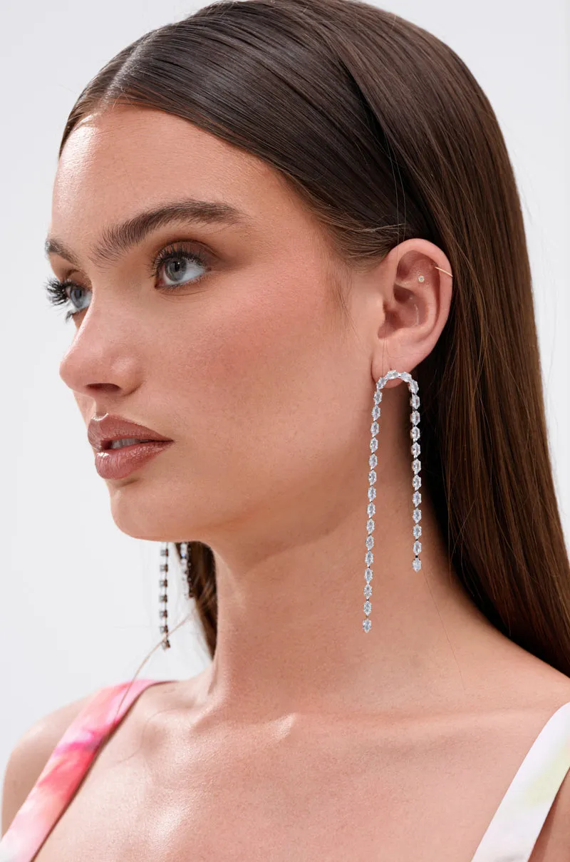 WATERFALL DANGLE EARRING IN SILVER sold by AKIRA product image thumbnail 2