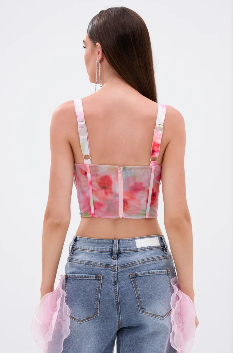 SHELLY OMBRE MESH CORSET sold by AKIRA product image thumbnail 4