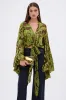 BUTTERLY EFFECT BLOUSE IN GREEN sold by AKIRA
