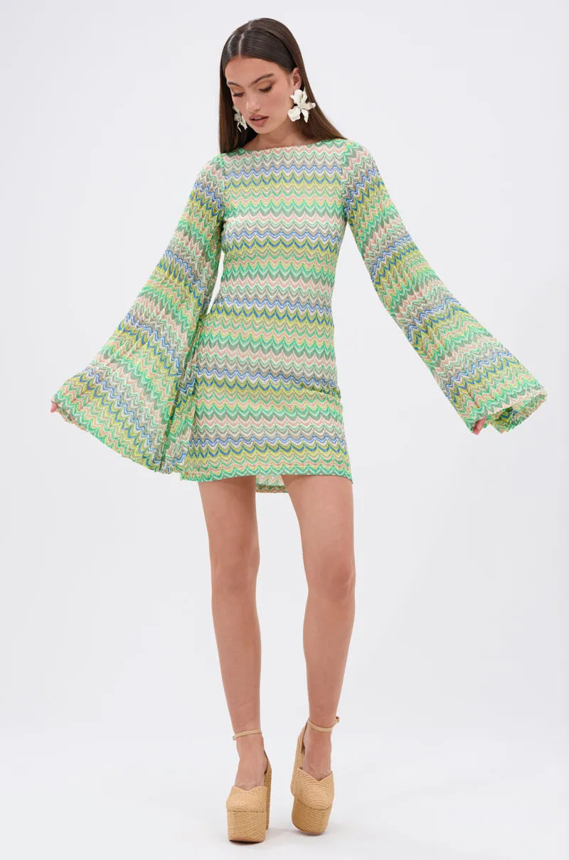 SUMMER TIME FINE PRINTED MINI DRESS sold by AKIRA