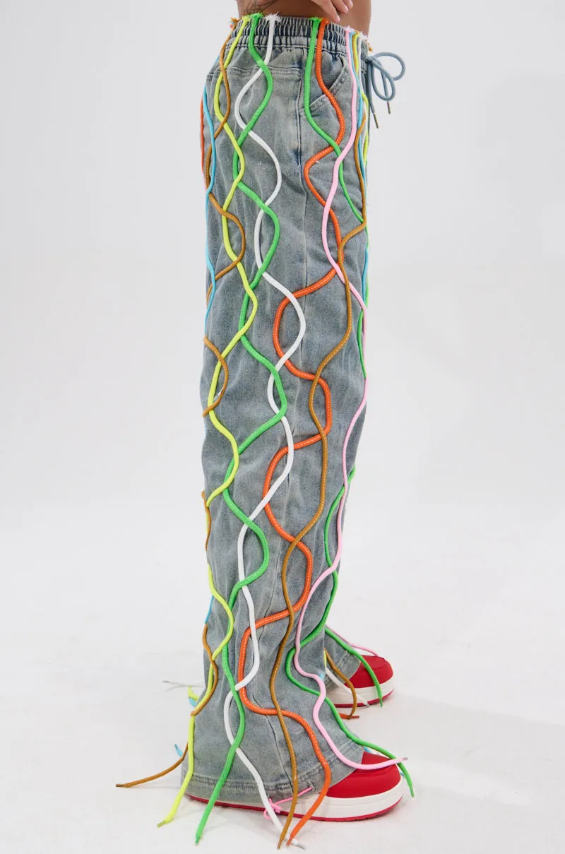 CRAZY FOR YOU DENIM PANTS sold by AKIRA product image thumbnail 4