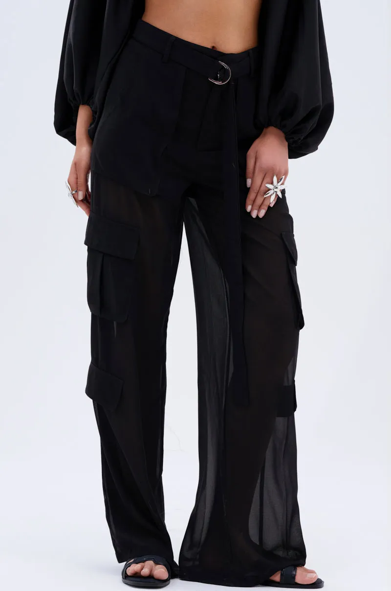 FAME IS REAL SHEER TROUSER sold by AKIRA product image thumbnail 4