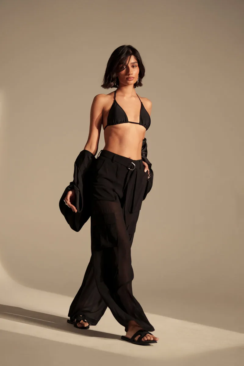 FAME IS REAL SHEER TROUSER sold by AKIRA