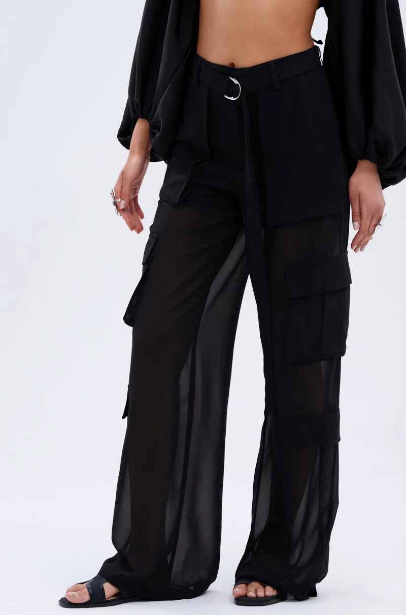 FAME IS REAL SHEER TROUSER sold by AKIRA product image thumbnail 5