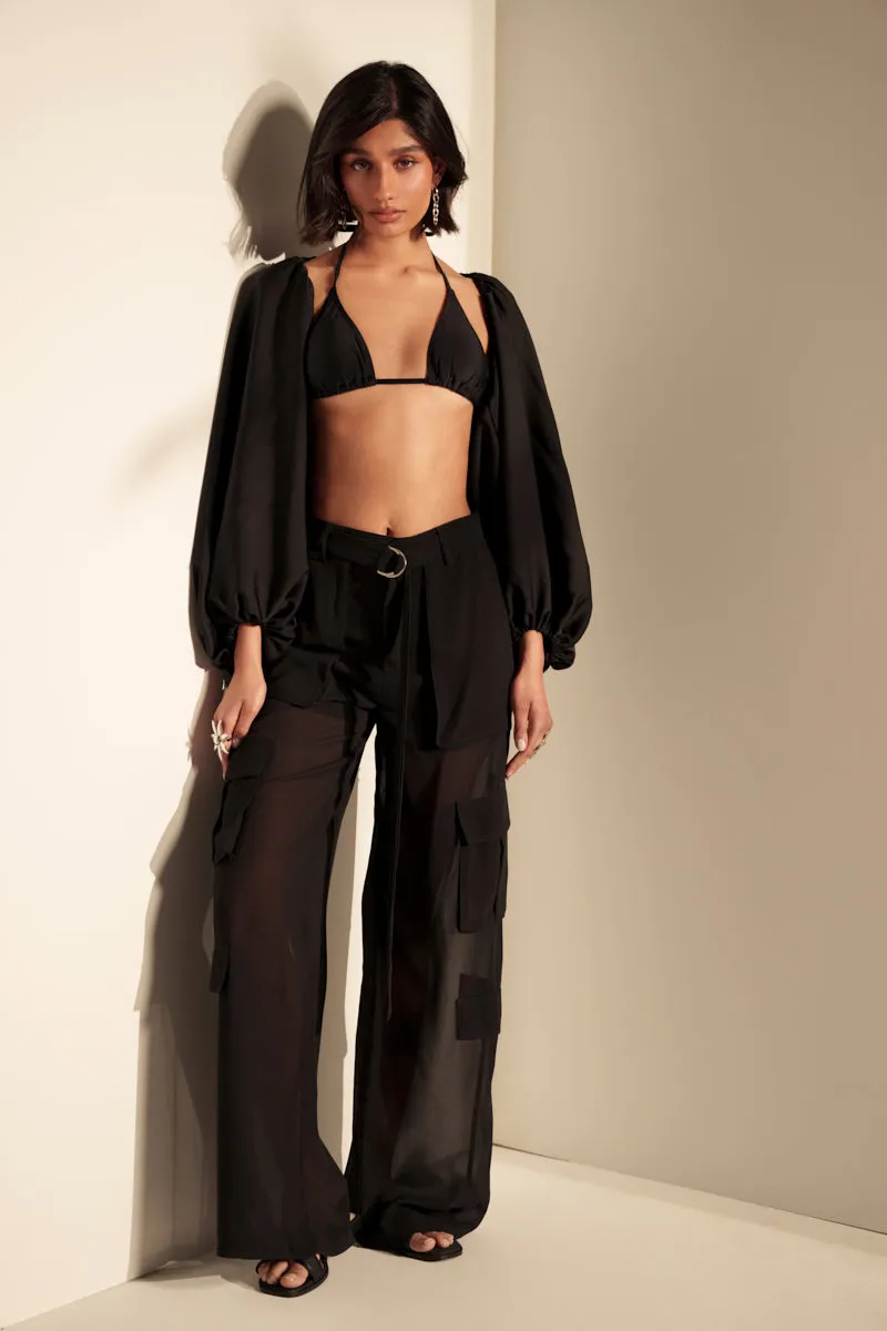 FAME IS REAL SHEER TROUSER sold by AKIRA product image thumbnail 2