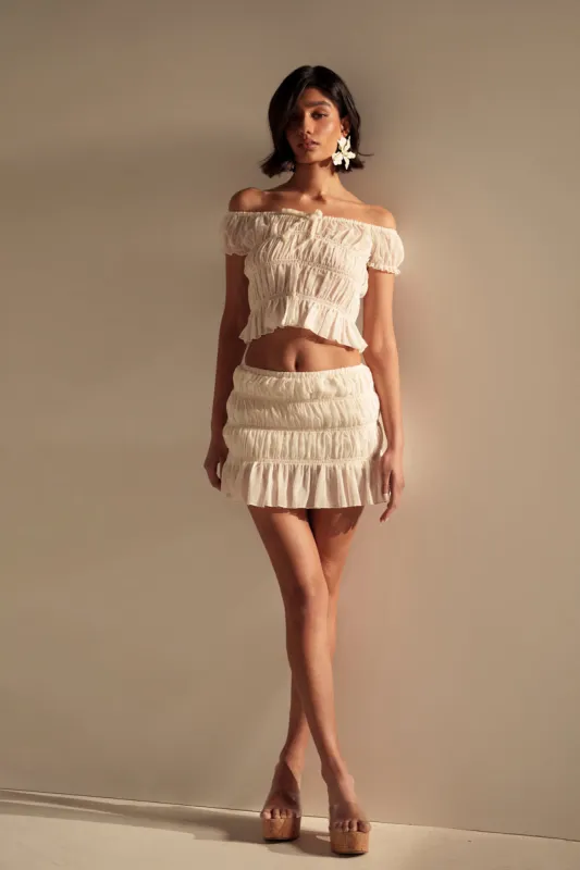 FLIRT WITH ME MINI SKIRT sold by AKIRA