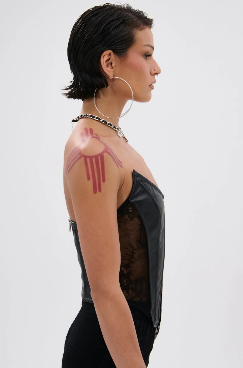 TOO GOOD FOR THIS LACE CORSET sold by AKIRA product image thumbnail 3