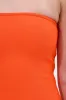 NOT TOO SIMPLE BANDAGE MIDI DRESS IN ORANGE sold by AKIRA