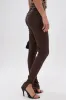 HANGING ON PU RUCHED LEGGING sold by AKIRA