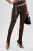 HANGING ON PU RUCHED LEGGING sold by AKIRA