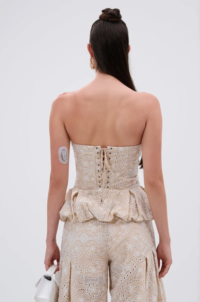 SUMMER TIME BLISS EYELET CORSET sold by AKIRA product image thumbnail 4
