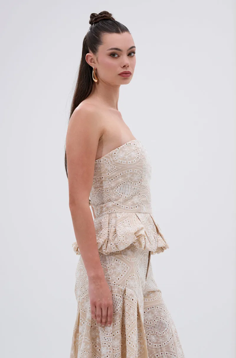 SUMMER TIME BLISS EYELET CORSET sold by AKIRA product image thumbnail 3