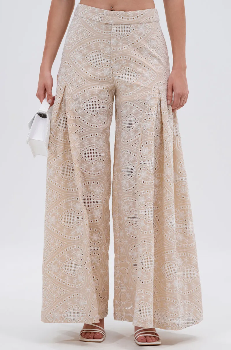 SUMMER TIME BLISS EYELET TROUSER sold by AKIRA product image thumbnail 3