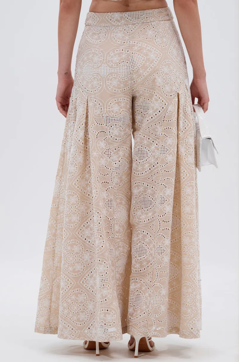 SUMMER TIME BLISS EYELET TROUSER sold by AKIRA product image thumbnail 5