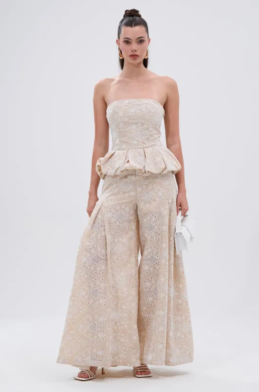 SUMMER TIME BLISS EYELET TROUSER sold by AKIRA