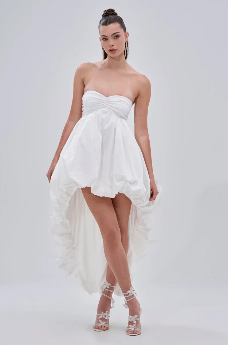 I CAN GET MY OWN FLOWERS HI LOW BUBBLE DRESS sold by AKIRA