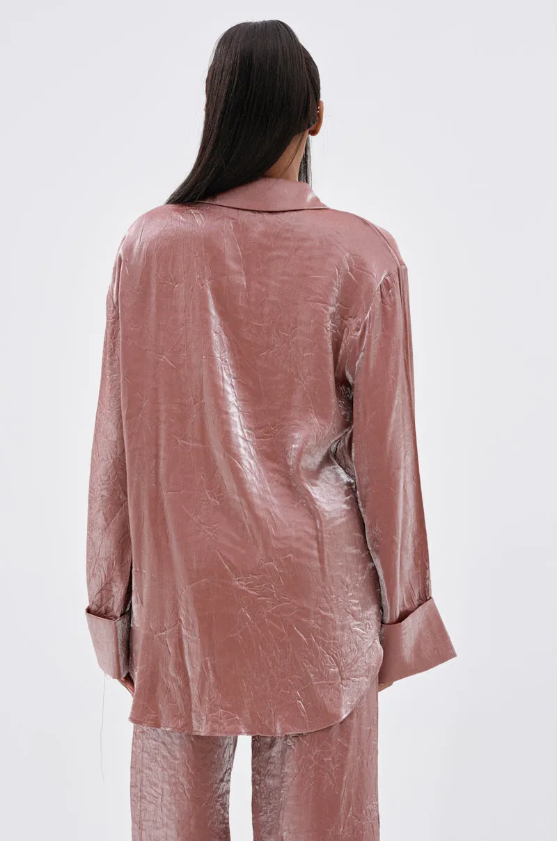 LOOK AT ME BUTTON DOWN TOP sold by AKIRA product image thumbnail 4