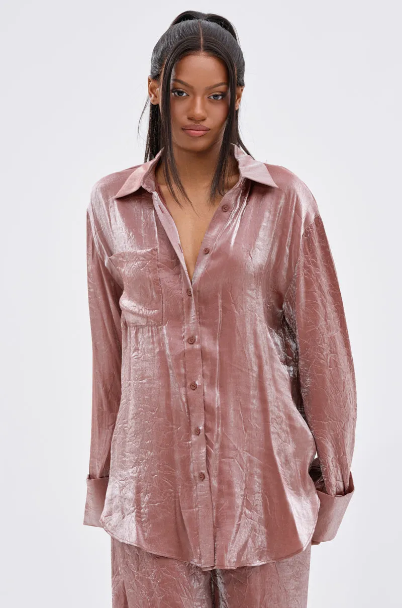LOOK AT ME BUTTON DOWN TOP sold by AKIRA product image thumbnail 2