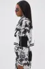PAINT THE ROSES RED JACQUARD BOMBER sold by AKIRA