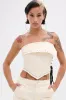 BREAK MY LOVE LINEN TUBE TOP sold by AKIRA