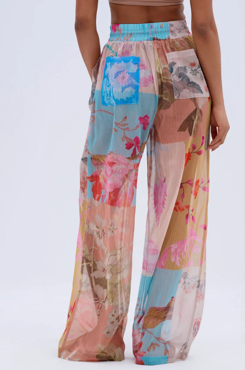 LILY CHIFFON WIDE LEG PANT sold by AKIRA product image thumbnail 5