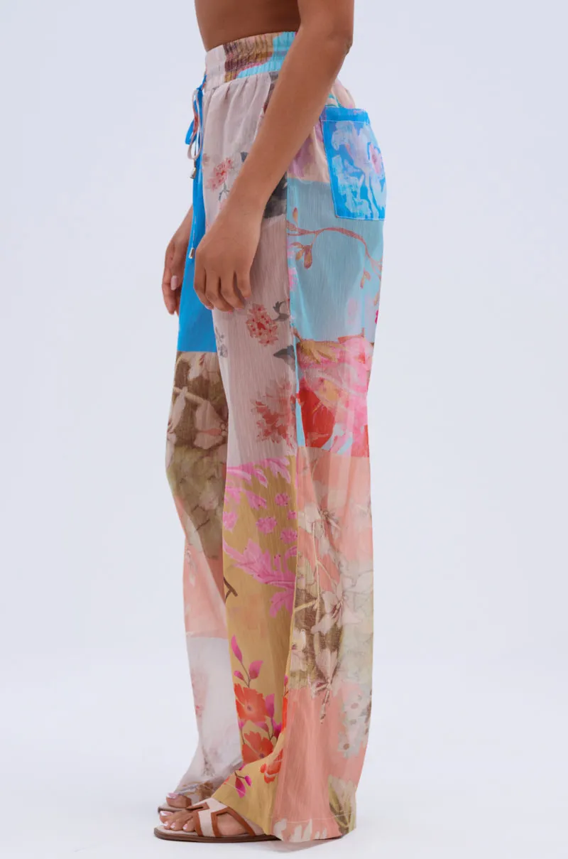 LILY CHIFFON WIDE LEG PANT sold by AKIRA product image thumbnail 4