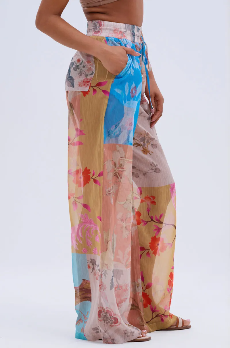 LILY CHIFFON WIDE LEG PANT sold by AKIRA product image thumbnail 3