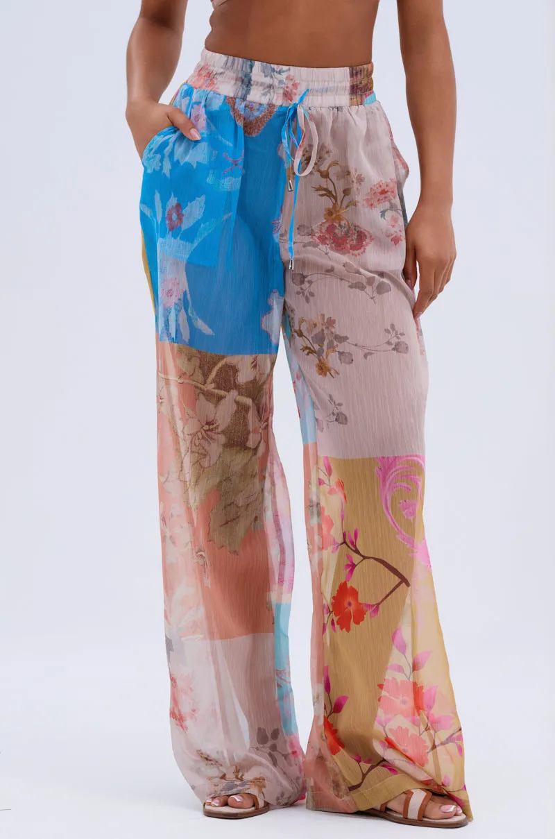 LILY CHIFFON WIDE LEG PANT sold by AKIRA product image thumbnail 2