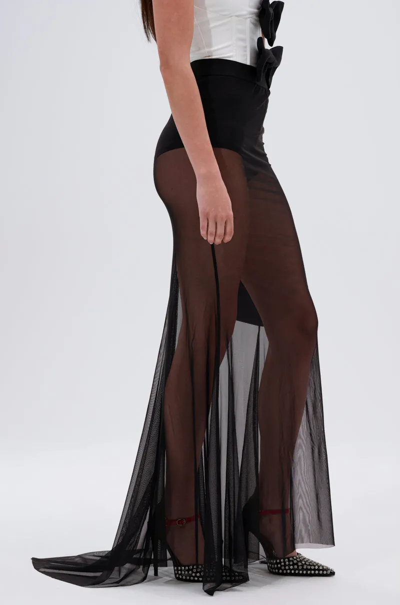 DANCING QUEEN MESH MAXI SKIRT sold by AKIRA product image thumbnail 3