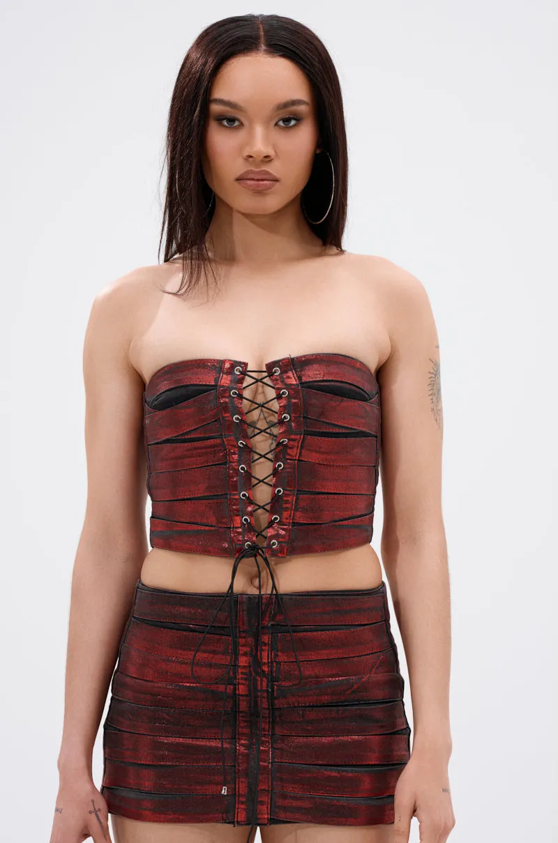 ELECTRIC METALLIC CORSET sold by AKIRA product image thumbnail 2