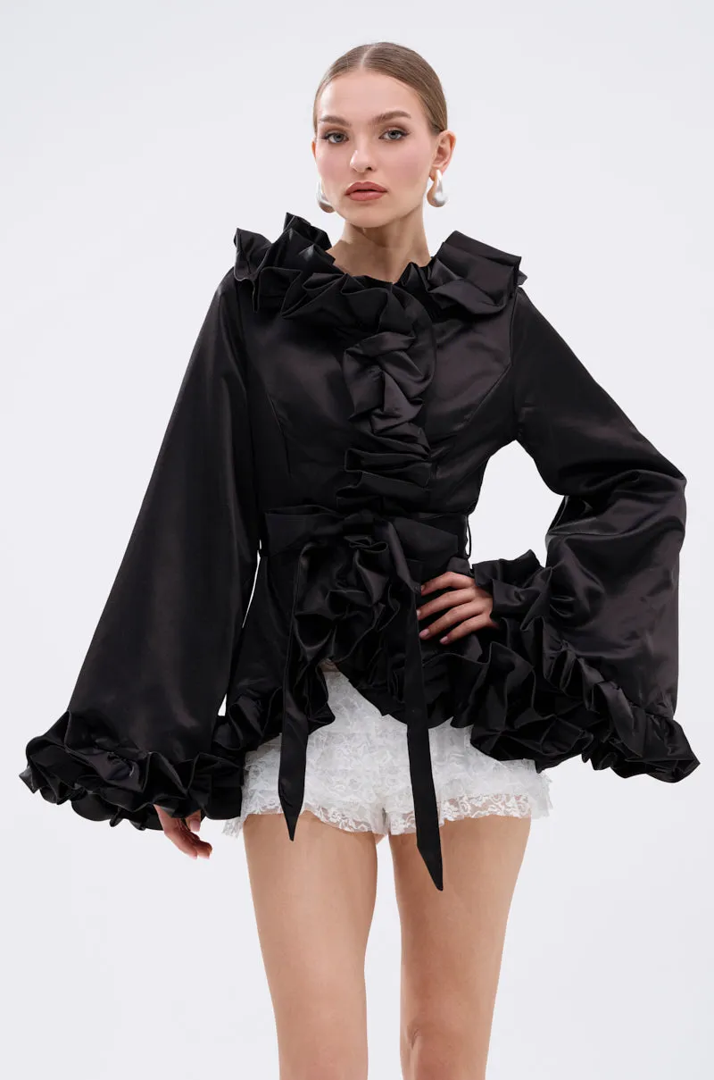 GARDEN PARTY WRAP BLAZER sold by AKIRA product image thumbnail 3