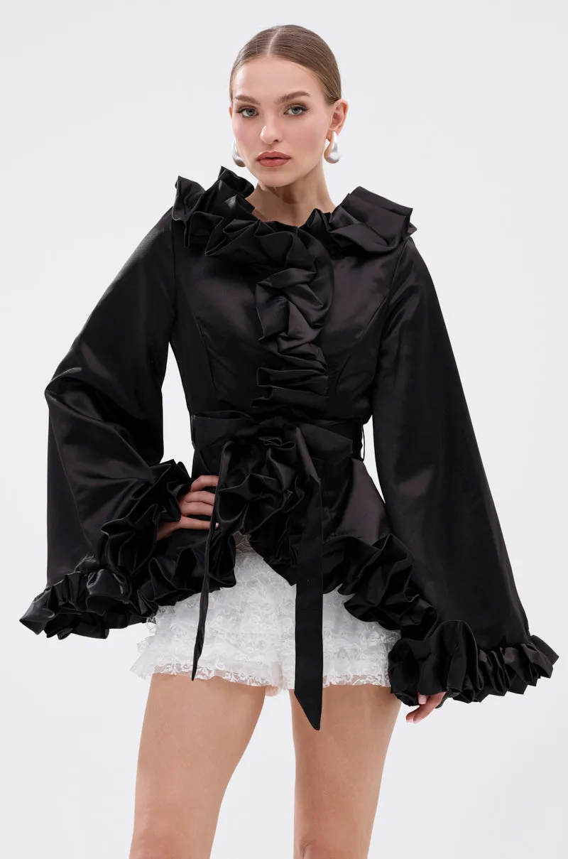 GARDEN PARTY WRAP BLAZER sold by AKIRA product image thumbnail 5