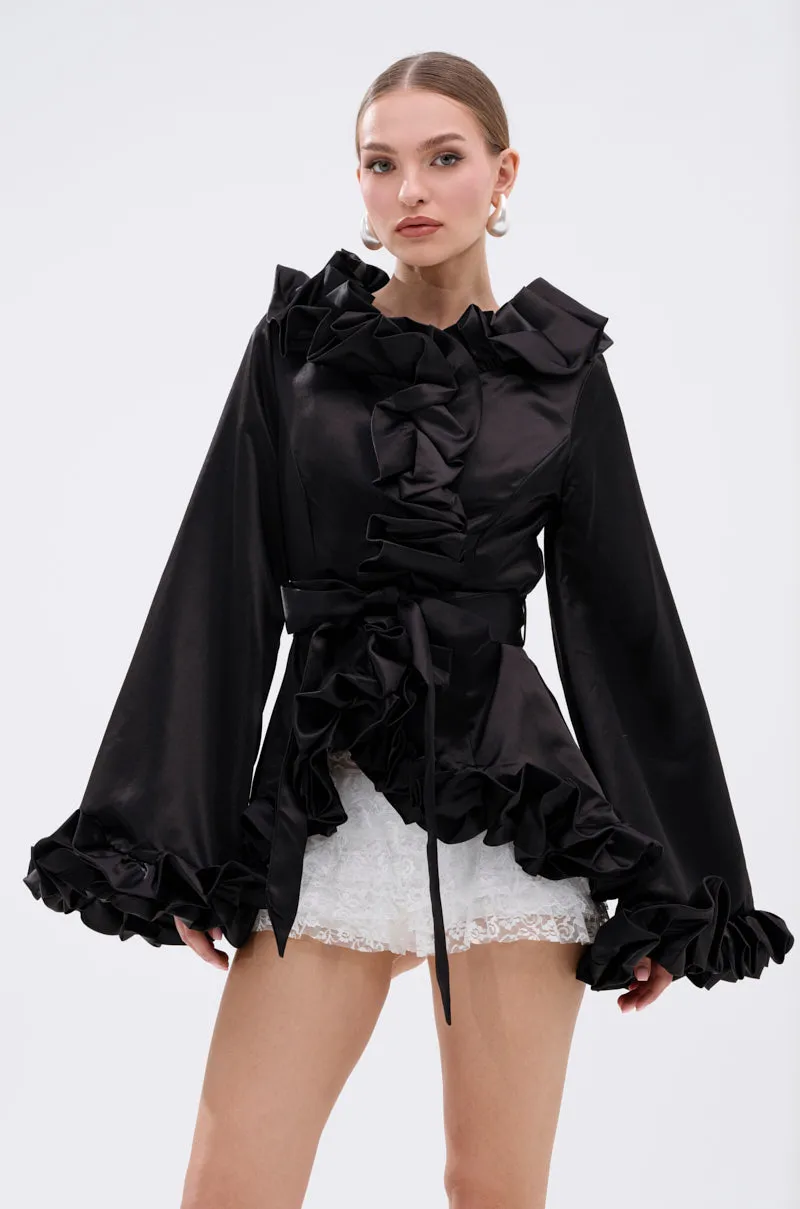 GARDEN PARTY WRAP BLAZER sold by AKIRA product image thumbnail 4