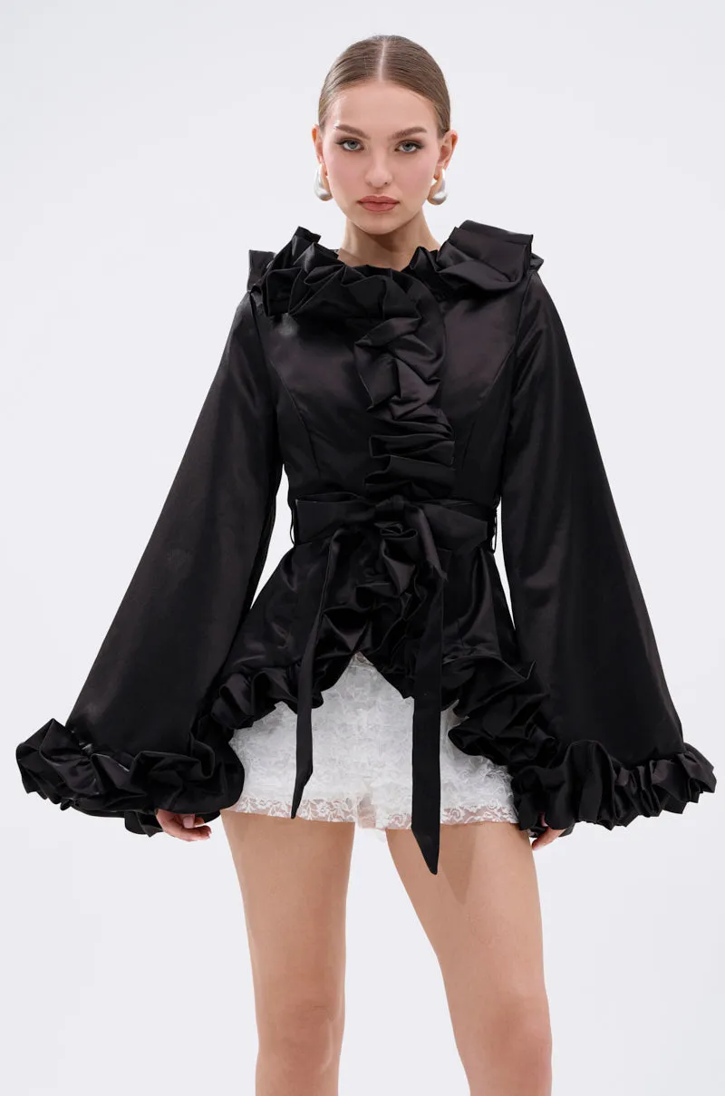 GARDEN PARTY WRAP BLAZER sold by AKIRA