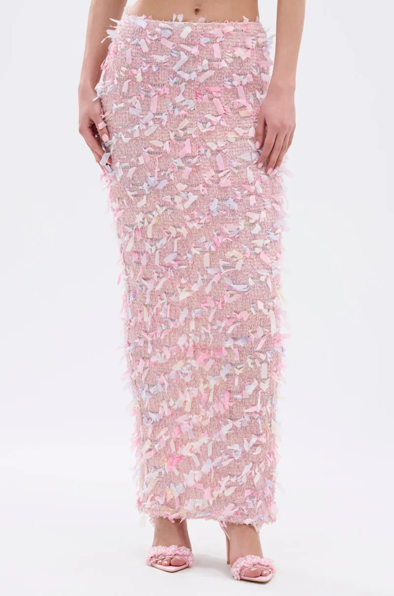 WILD AND FREE FRINGE MAXI SKIRT sold by AKIRA product image thumbnail 3