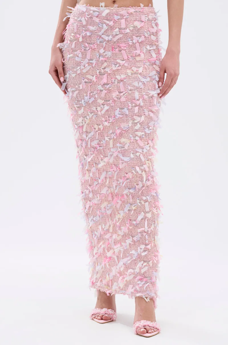 WILD AND FREE FRINGE MAXI SKIRT sold by AKIRA product image thumbnail 2