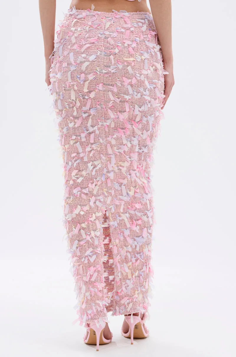 WILD AND FREE FRINGE MAXI SKIRT sold by AKIRA product image thumbnail 5