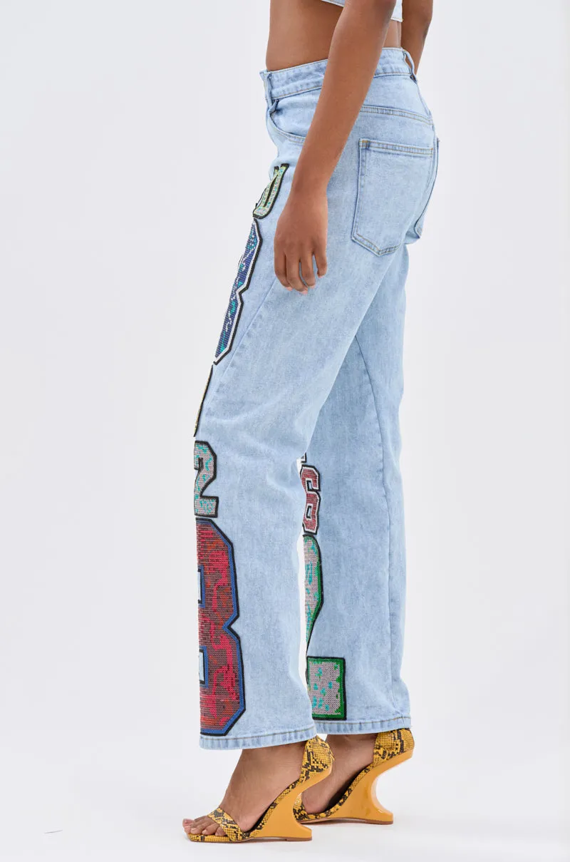 CHAMPION GRAPHIC DENIM PANT sold by AKIRA product image thumbnail 4