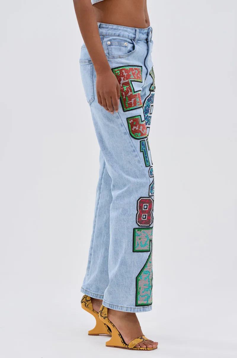 CHAMPION GRAPHIC DENIM PANT sold by AKIRA product image thumbnail 5