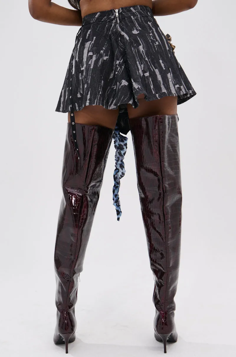 FEELING WILD MINI SKIRT sold by AKIRA product image thumbnail 4